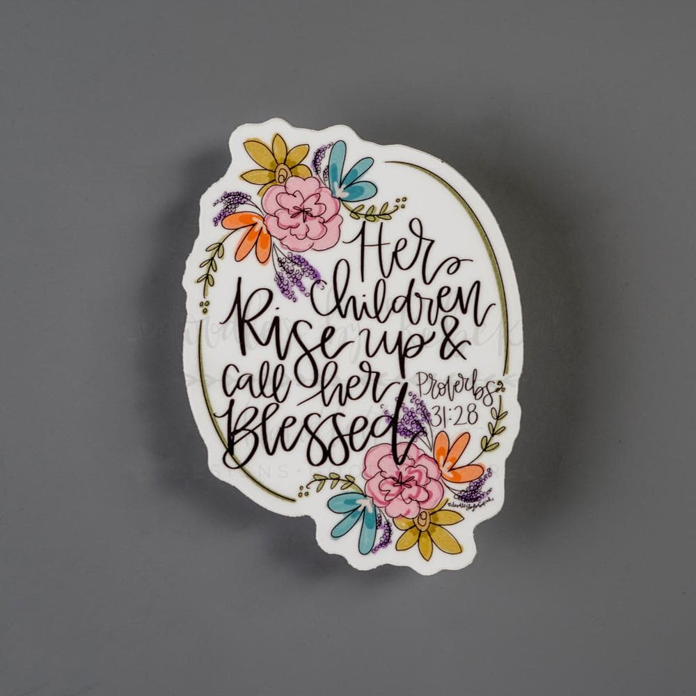 Doodles by Rebekah - Her Children Rise Up Sticker – Doodles by Rebekah ...