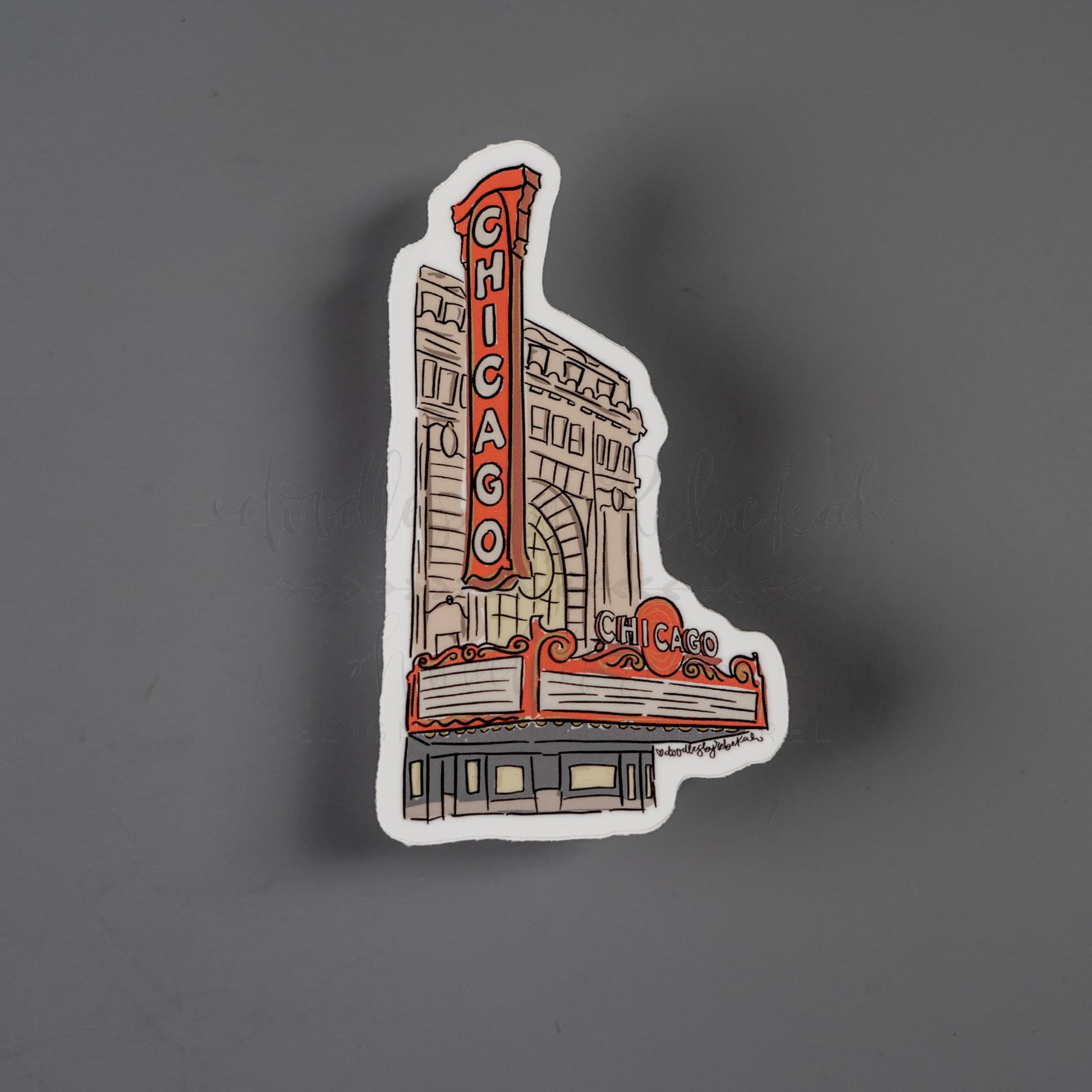 Chicago Theatre Sticker - Sticker