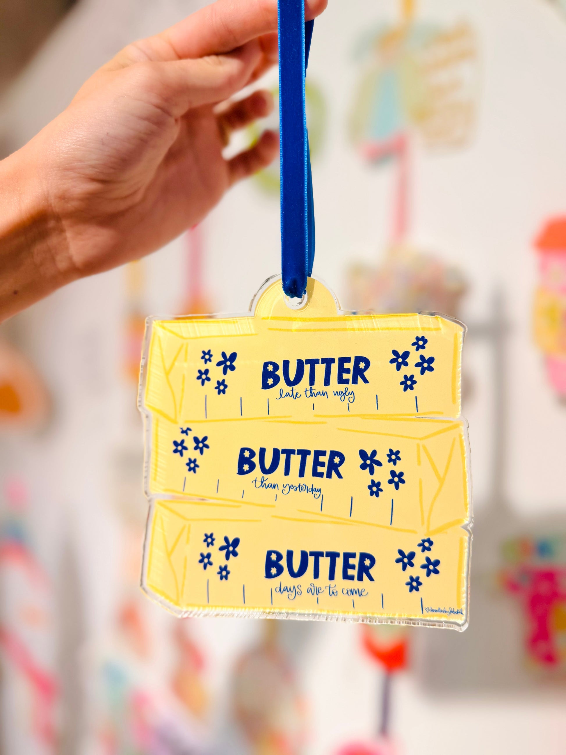 Butter Acrylic Ornament