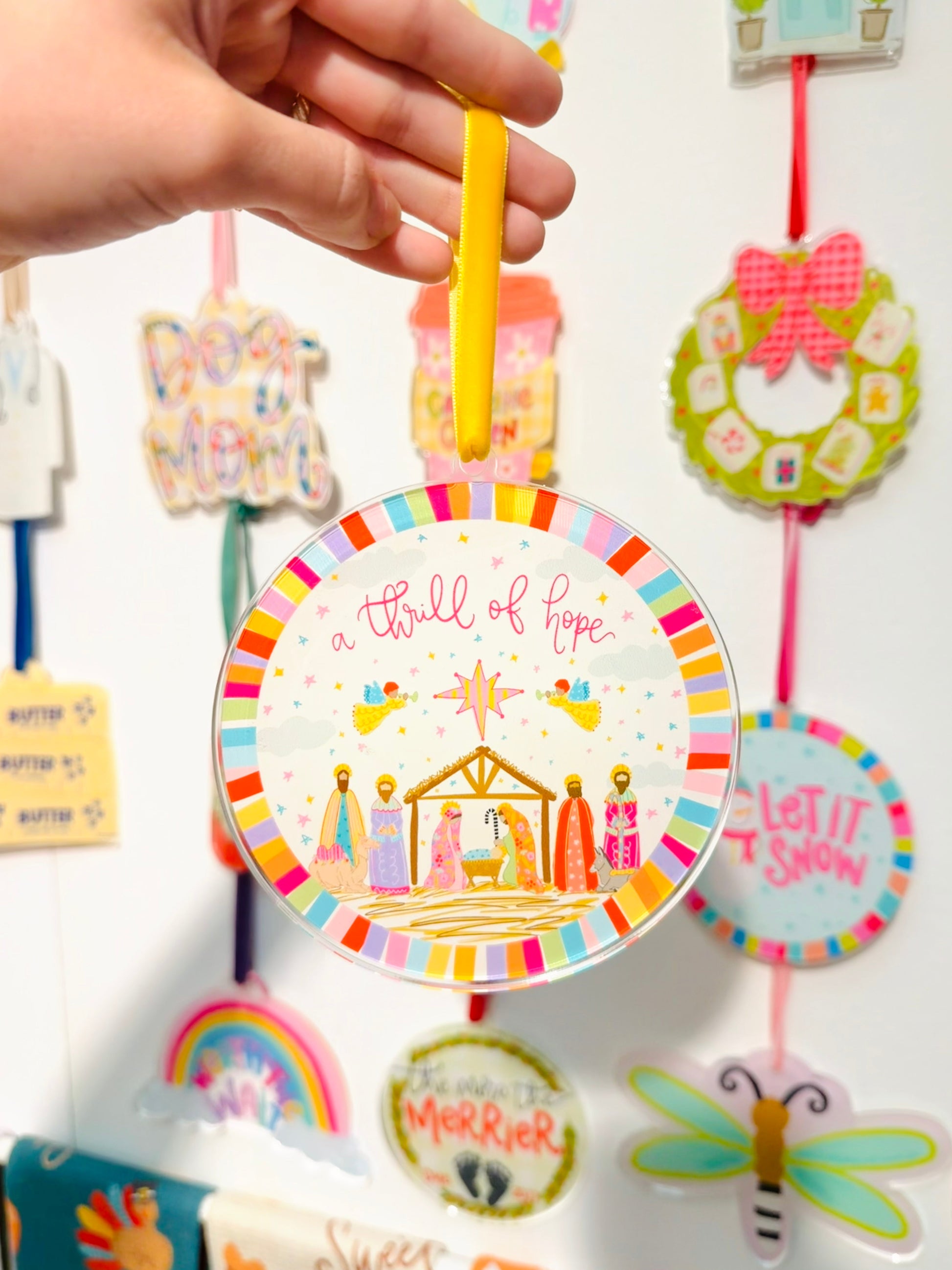 A Thrill of Hope Nativity Acrylic Ornament