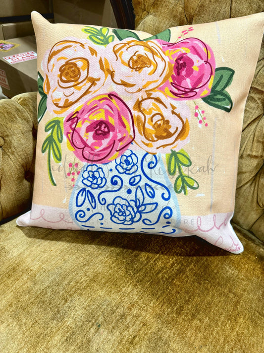 Carrie Mae Floral Pillow - Pillow