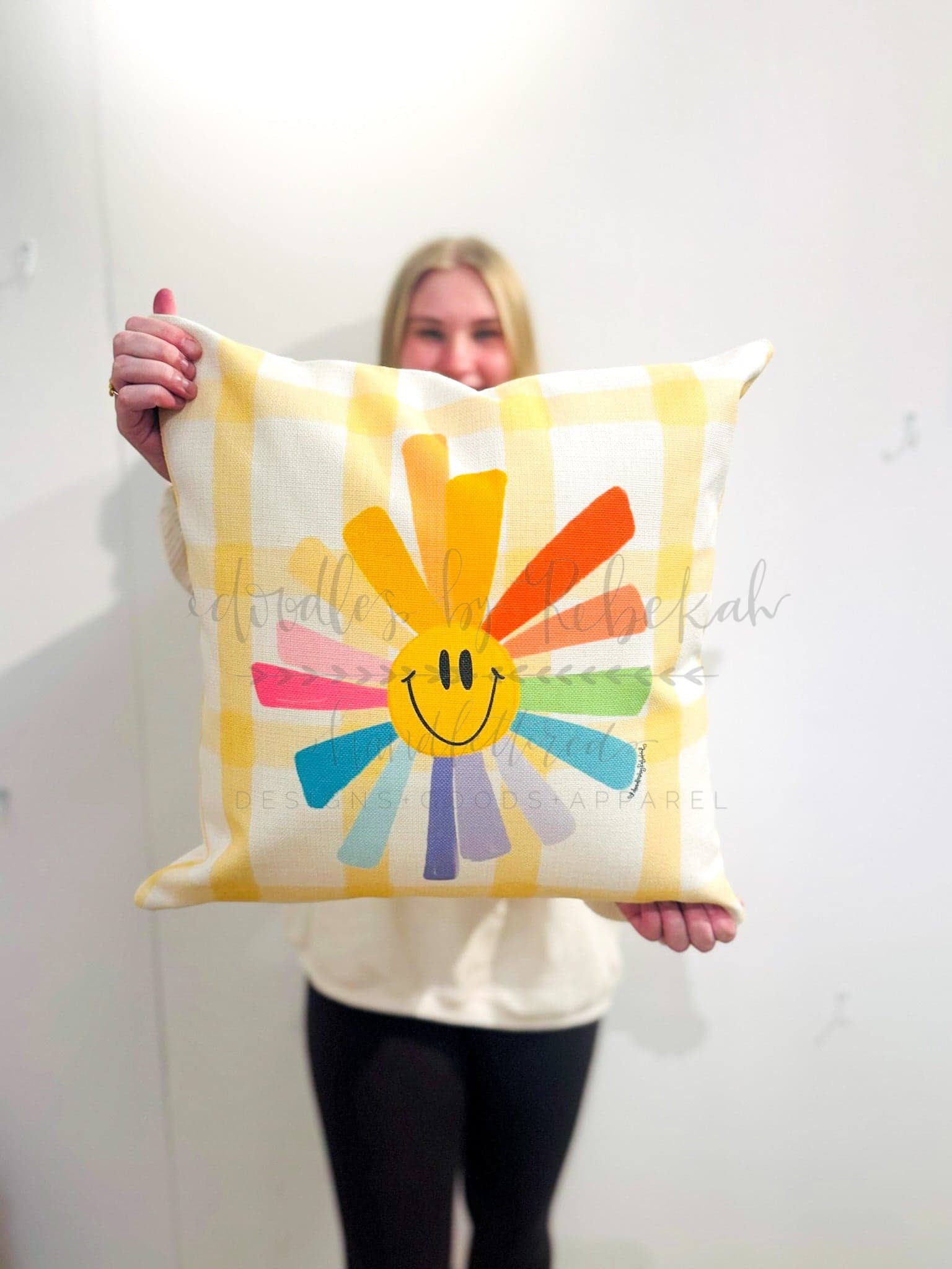 Rainbow Sun Pillow - Pillow