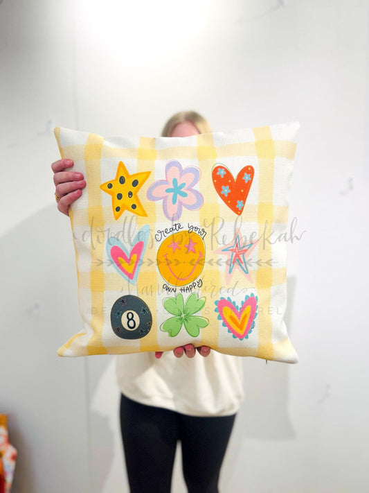 Create Your Own Happy Pillow - Pillow