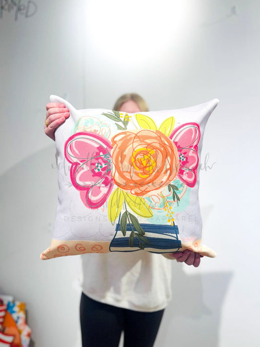 Wilda Floral Pillow - Pillow