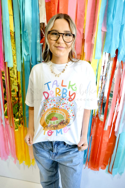 Talk Derby To Me White Tee - Tees