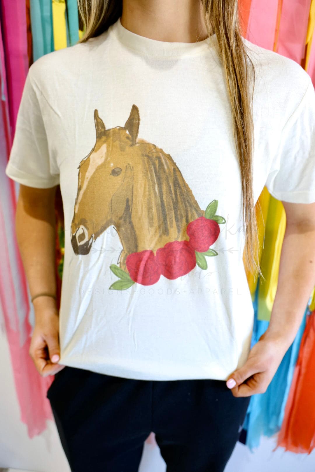 Horse with Roses Tee - Tees