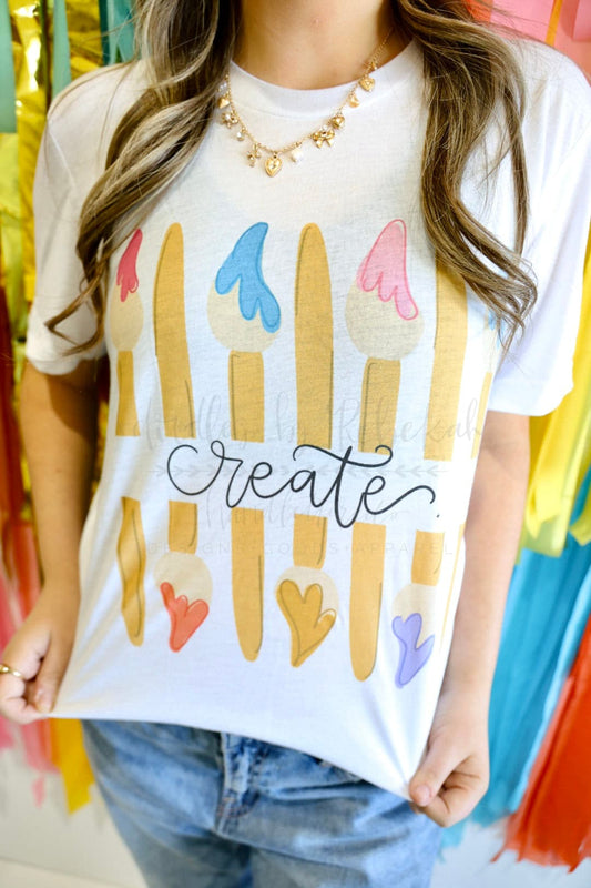 Create (Paint Brushes) Tee - Tees
