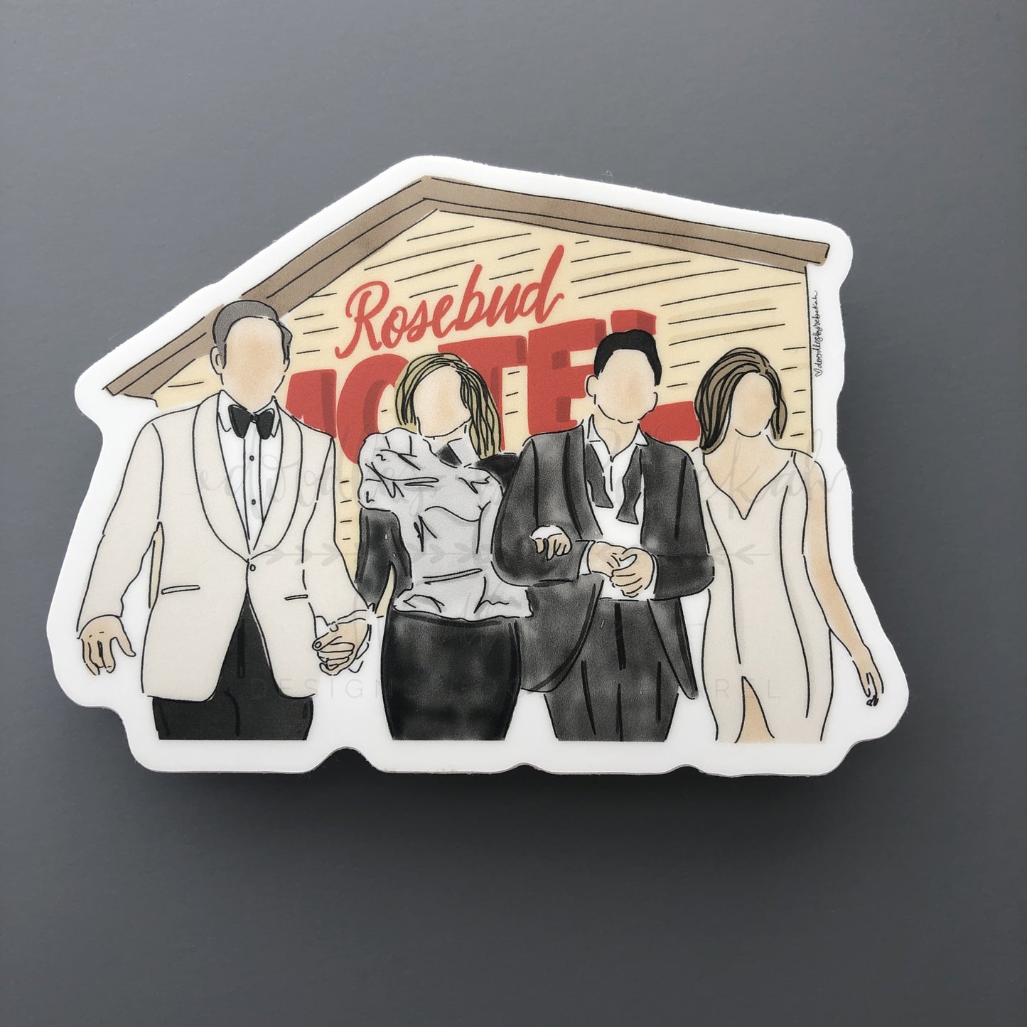 Rosebud Motel Sticker - Sticker