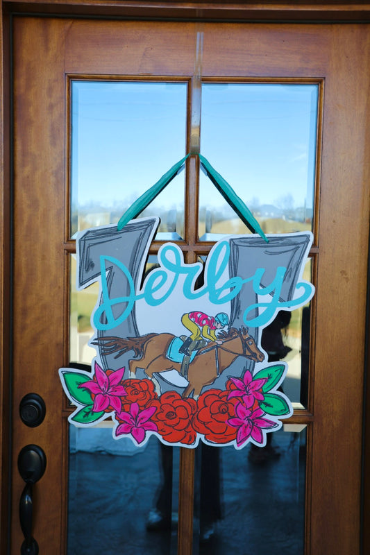 Aqua Derby Doorhanger