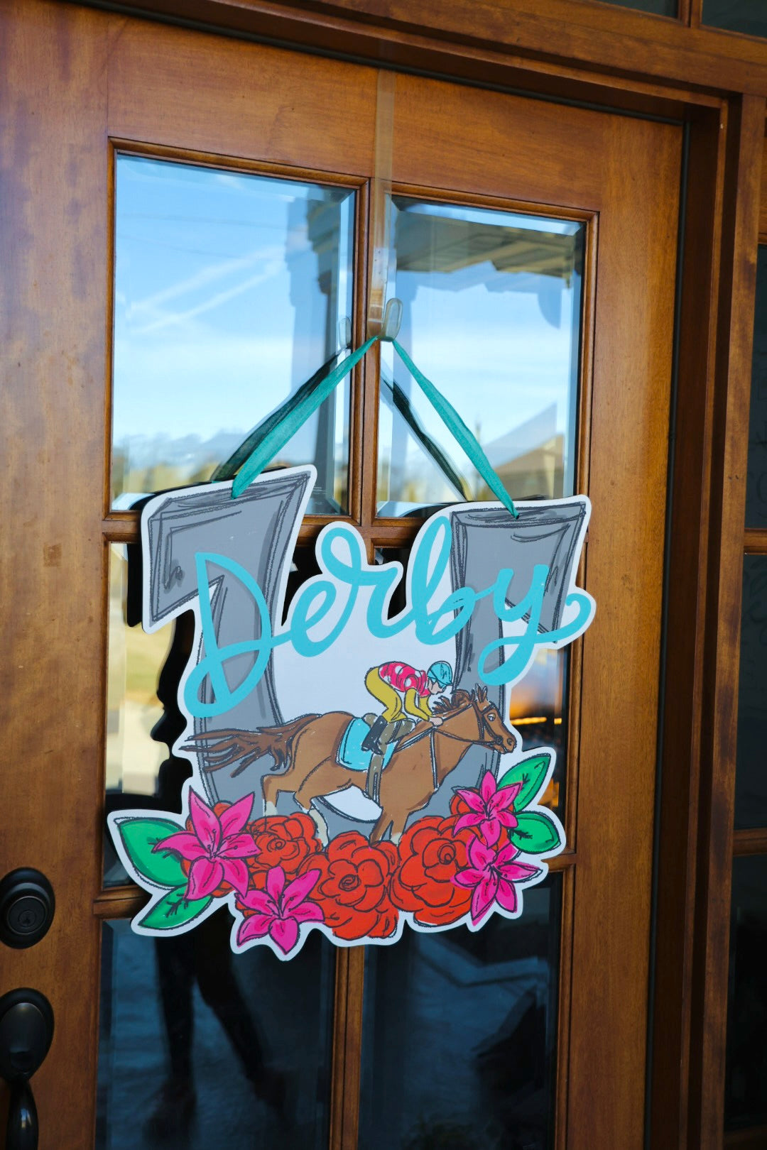 Aqua Derby Doorhanger