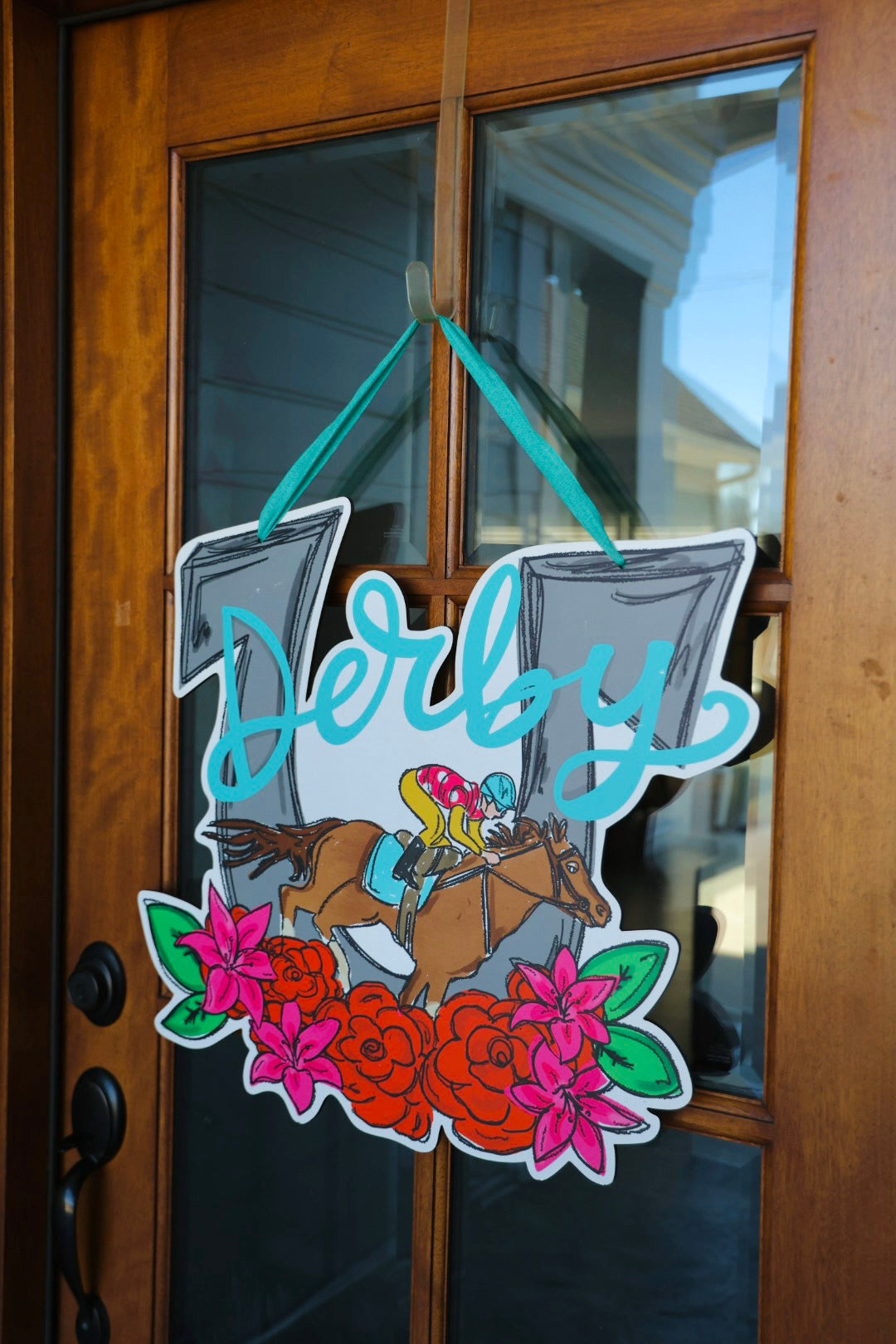 Aqua Derby Doorhanger