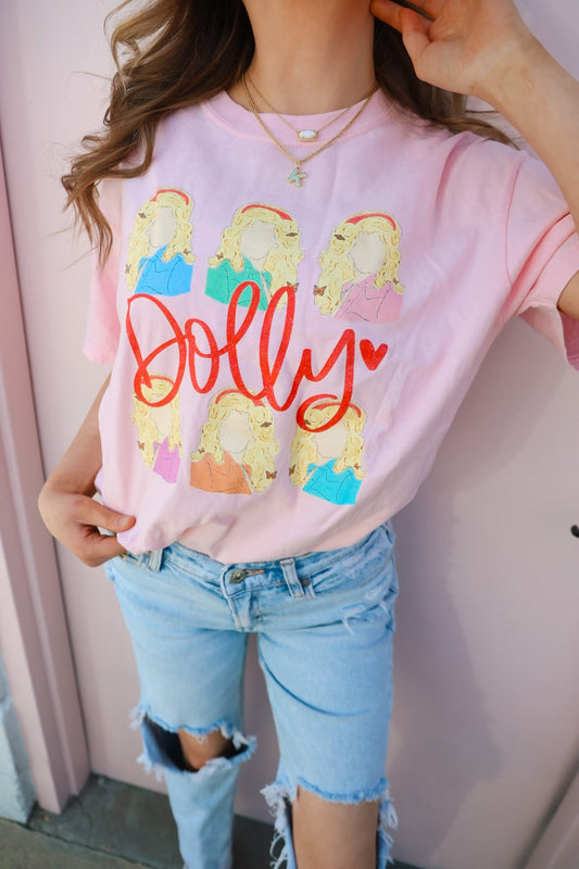 Dolly Square Pink Tee