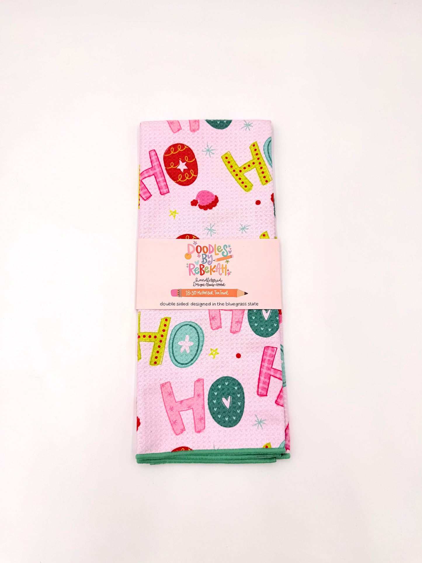 Ho Ho Ho- Microfiber Waffle Weave Tea Towel
