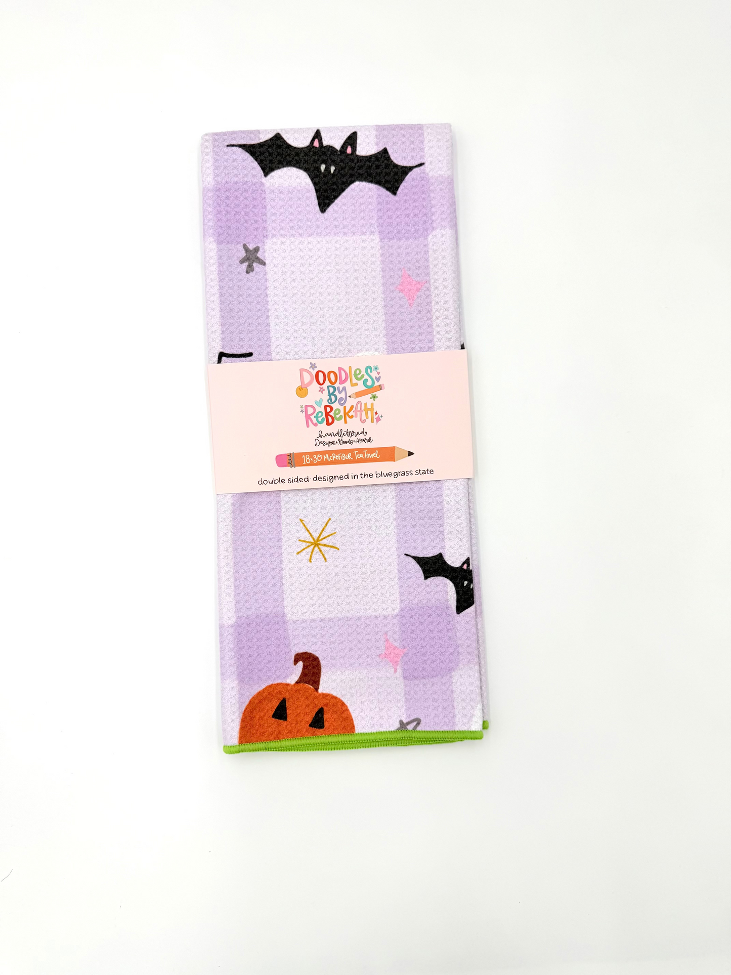 Halloween Icons- Microfiber Waffle Weave Tea Towel
