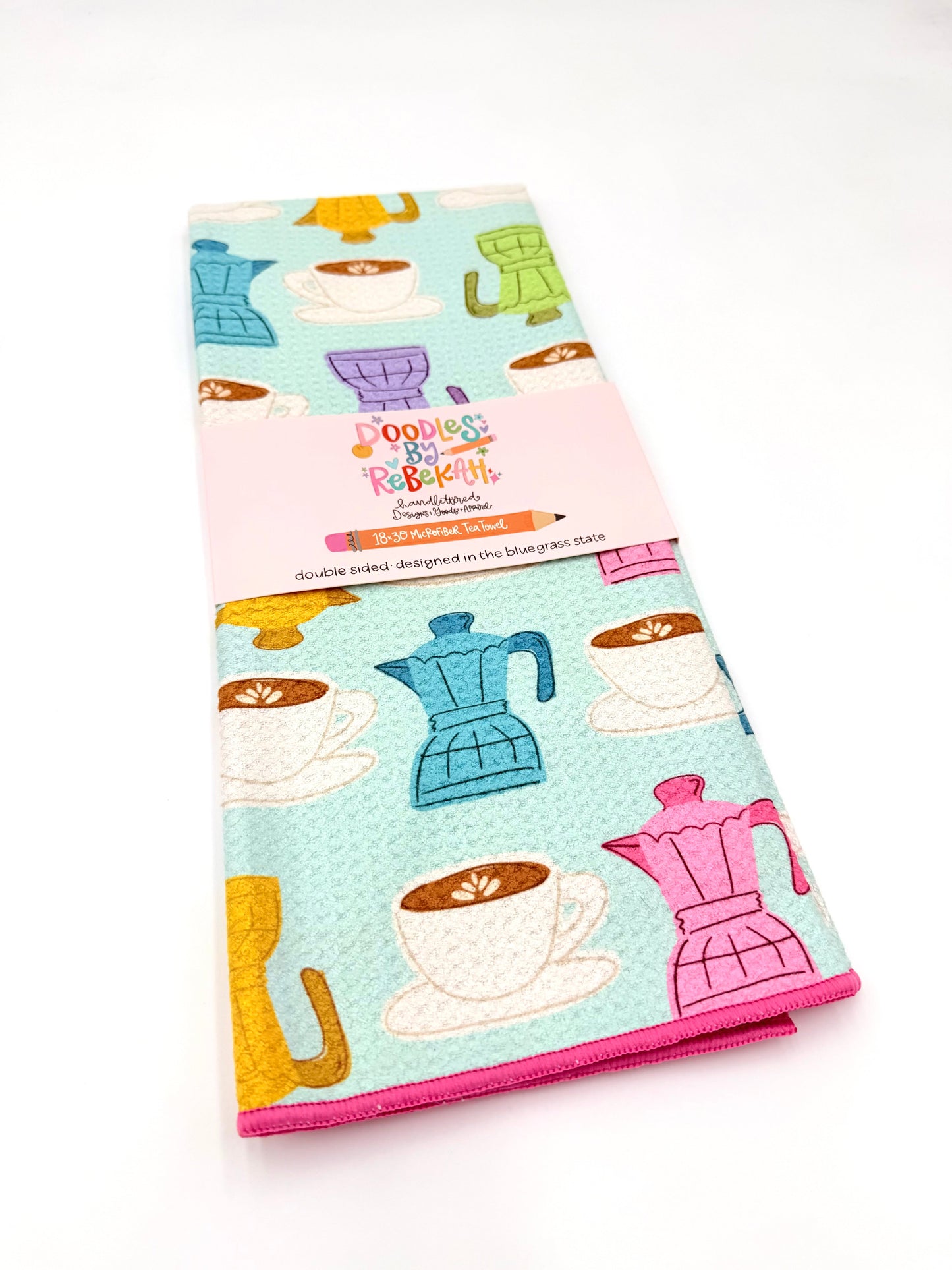 Coffee- Microfiber Waffle Weave Tea Towel