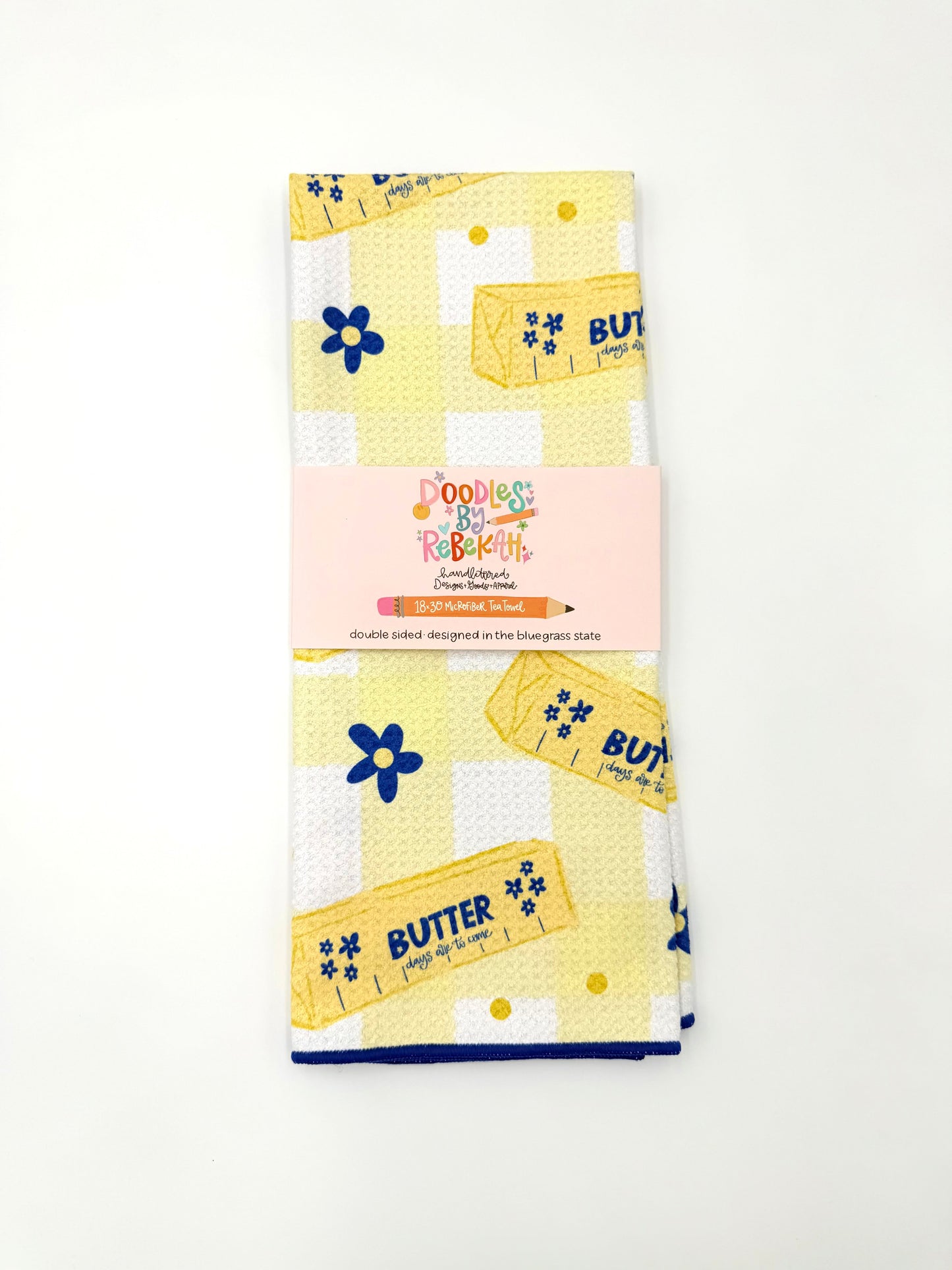 Butter- Microfiber Waffle Weave Tea Towel