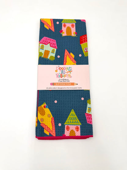 Colorful Home- Microfiber Waffle Weave Tea Towel