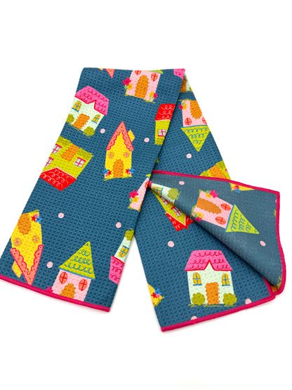 Colorful Home- Microfiber Waffle Weave Tea Towel
