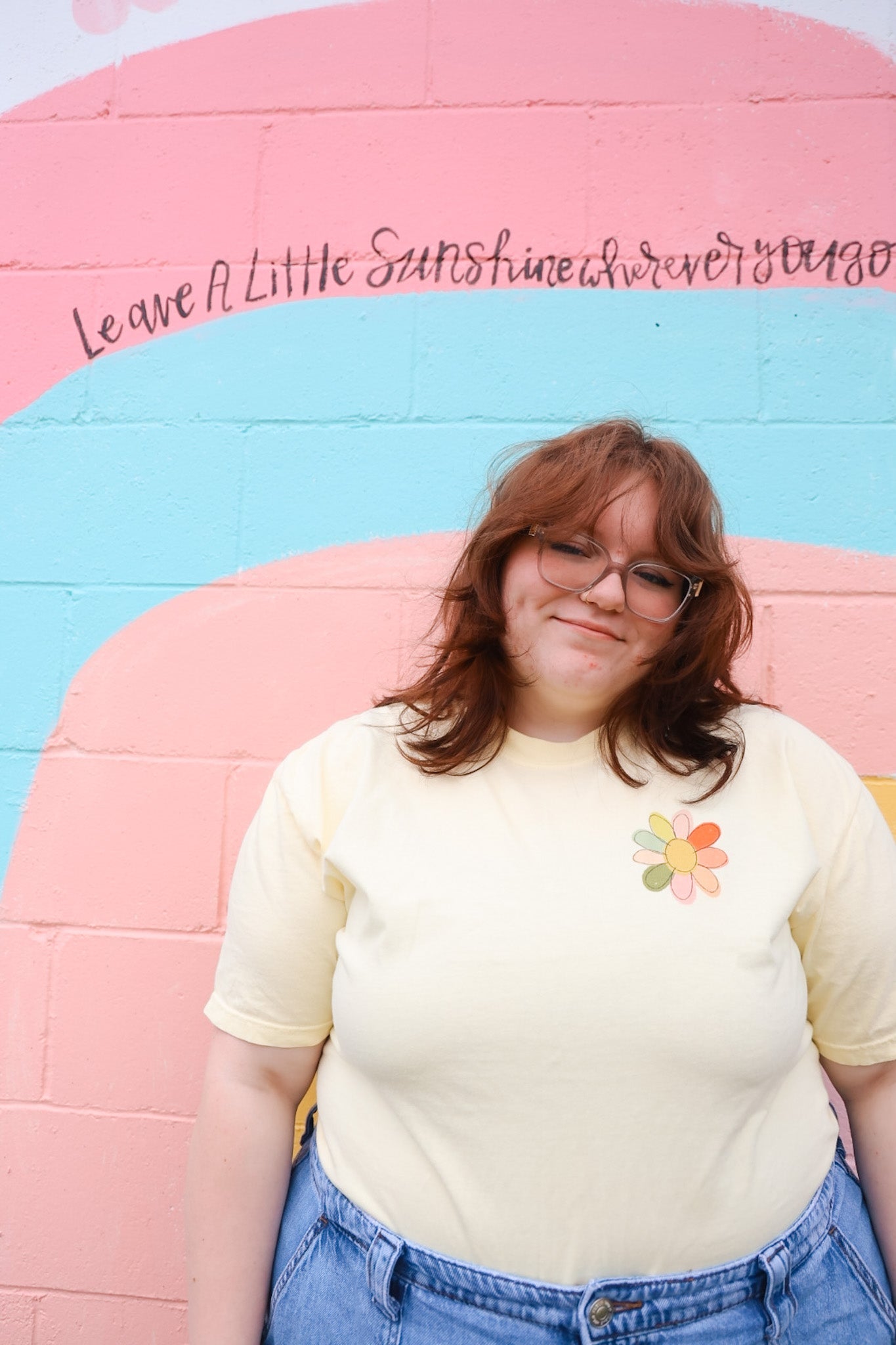 Be Kind Do Good Show Love Flower Tee