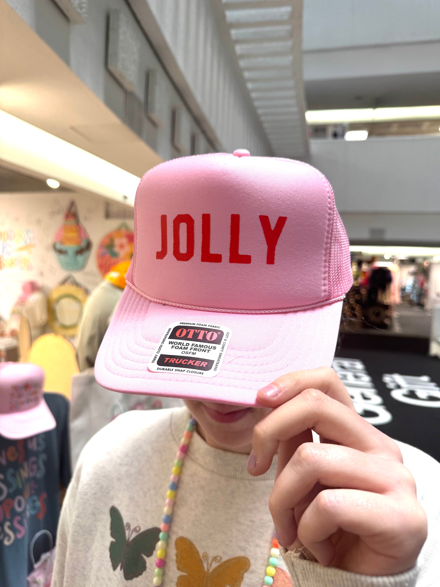 Pink Jolly Trucker Hat