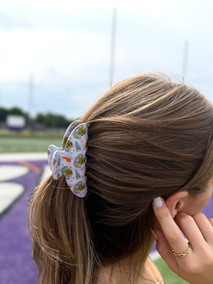 Orange & Gray Gameday Claw Clip