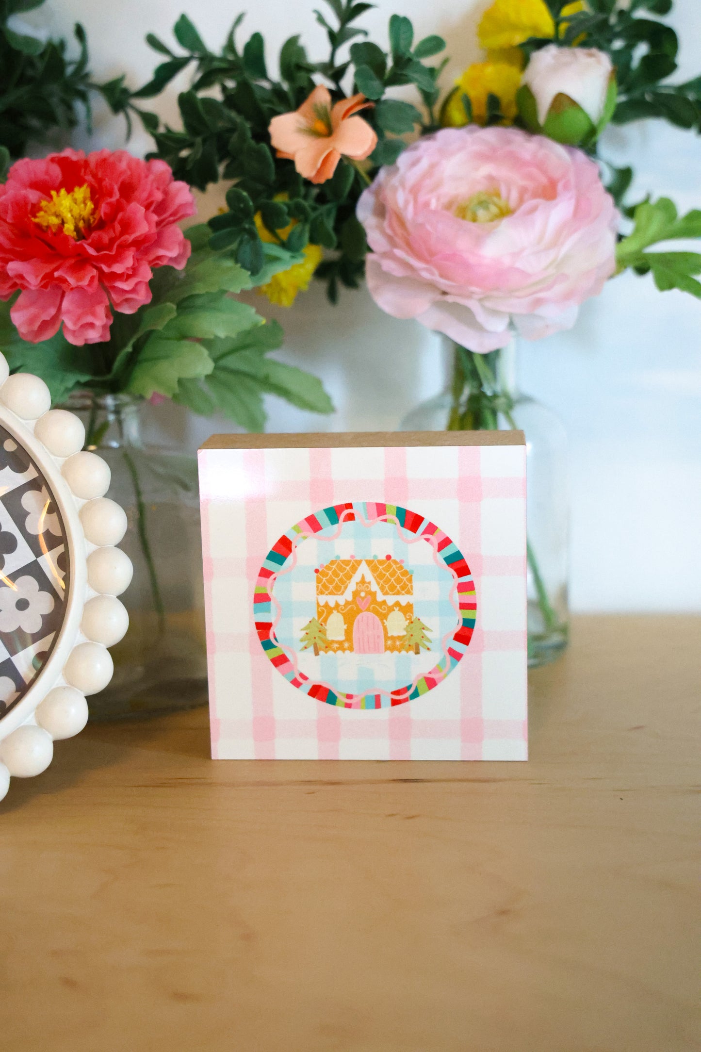 Gingerbread Jewel Tone 4x4 Block