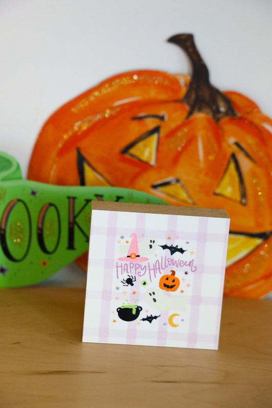 Happy Halloween Icons 4x4 Block