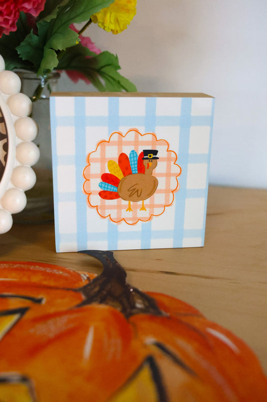 Patchy the Turkey 4x4 Block