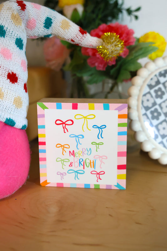 Merry and Bright Bows 4x4 Block