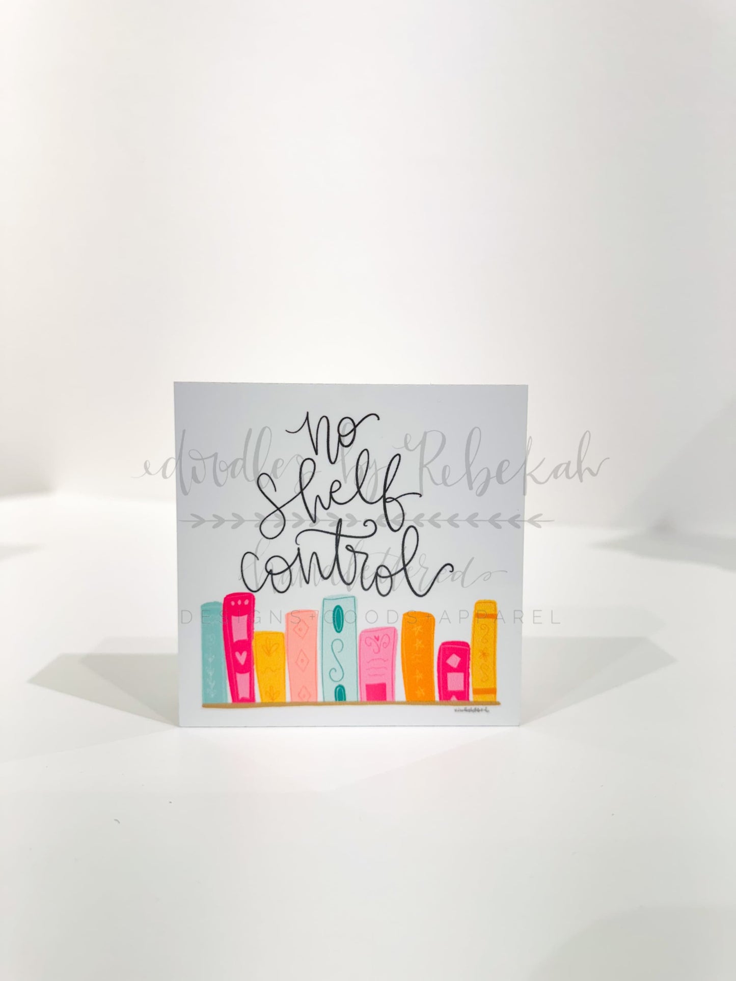 No Shelf Control Books 4x4 Block