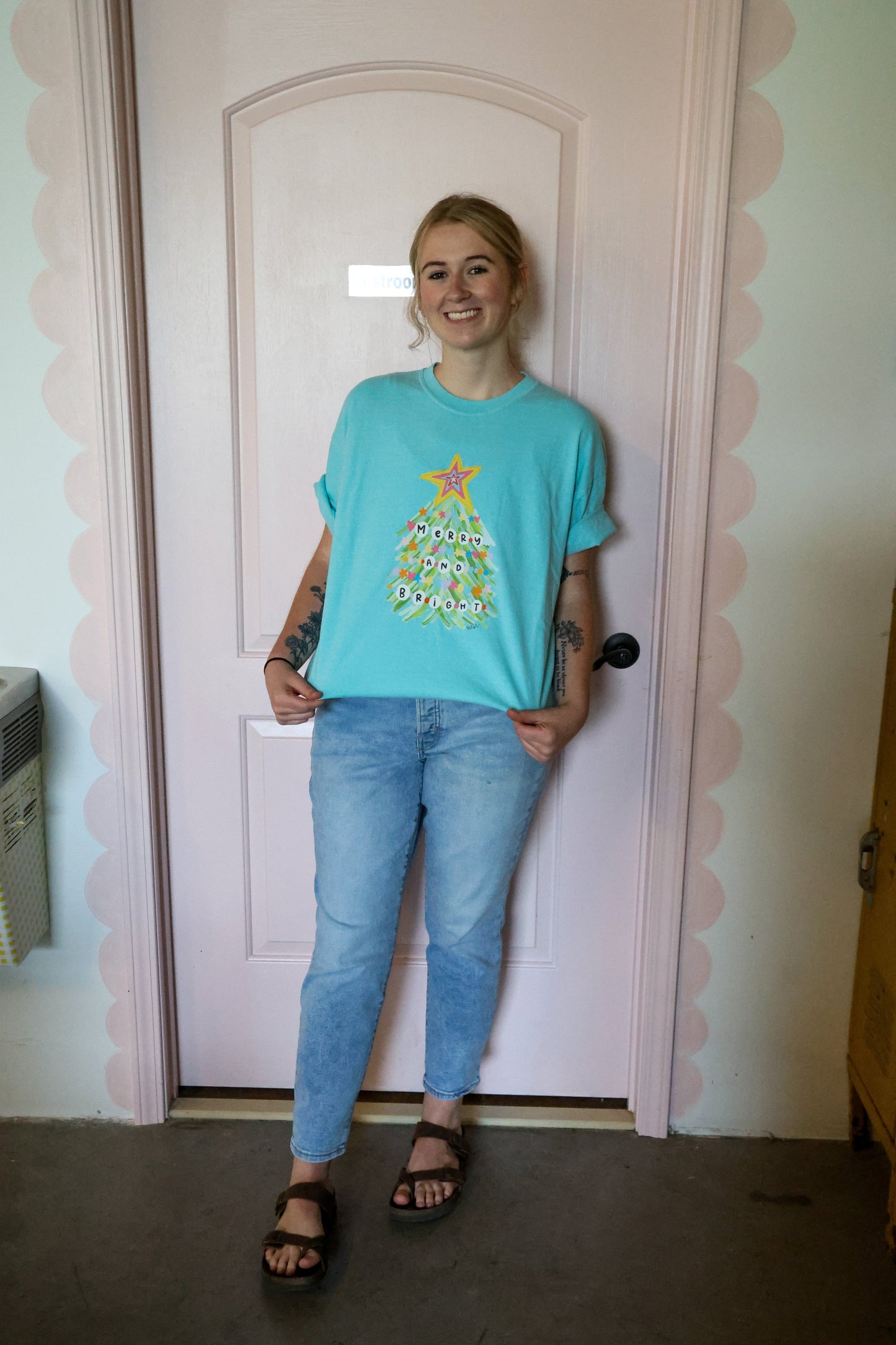 Merry and Bright Friendship Tree Tee