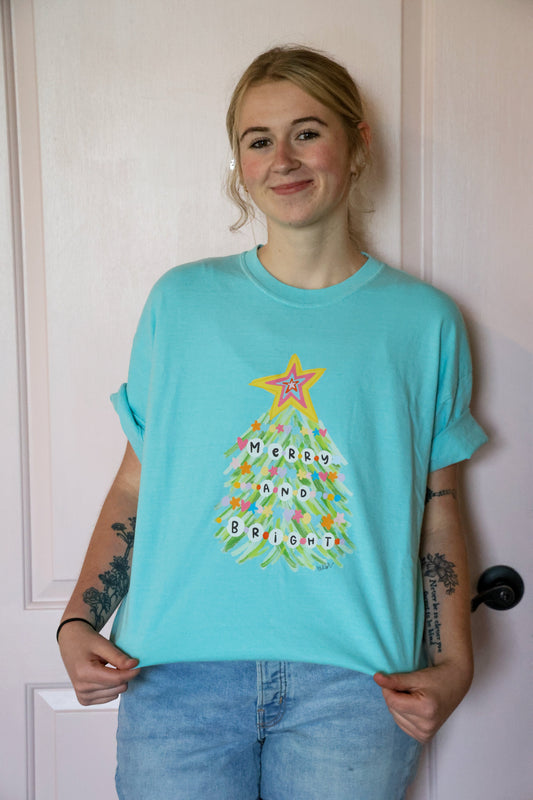 Merry and Bright Friendship Tree Tee