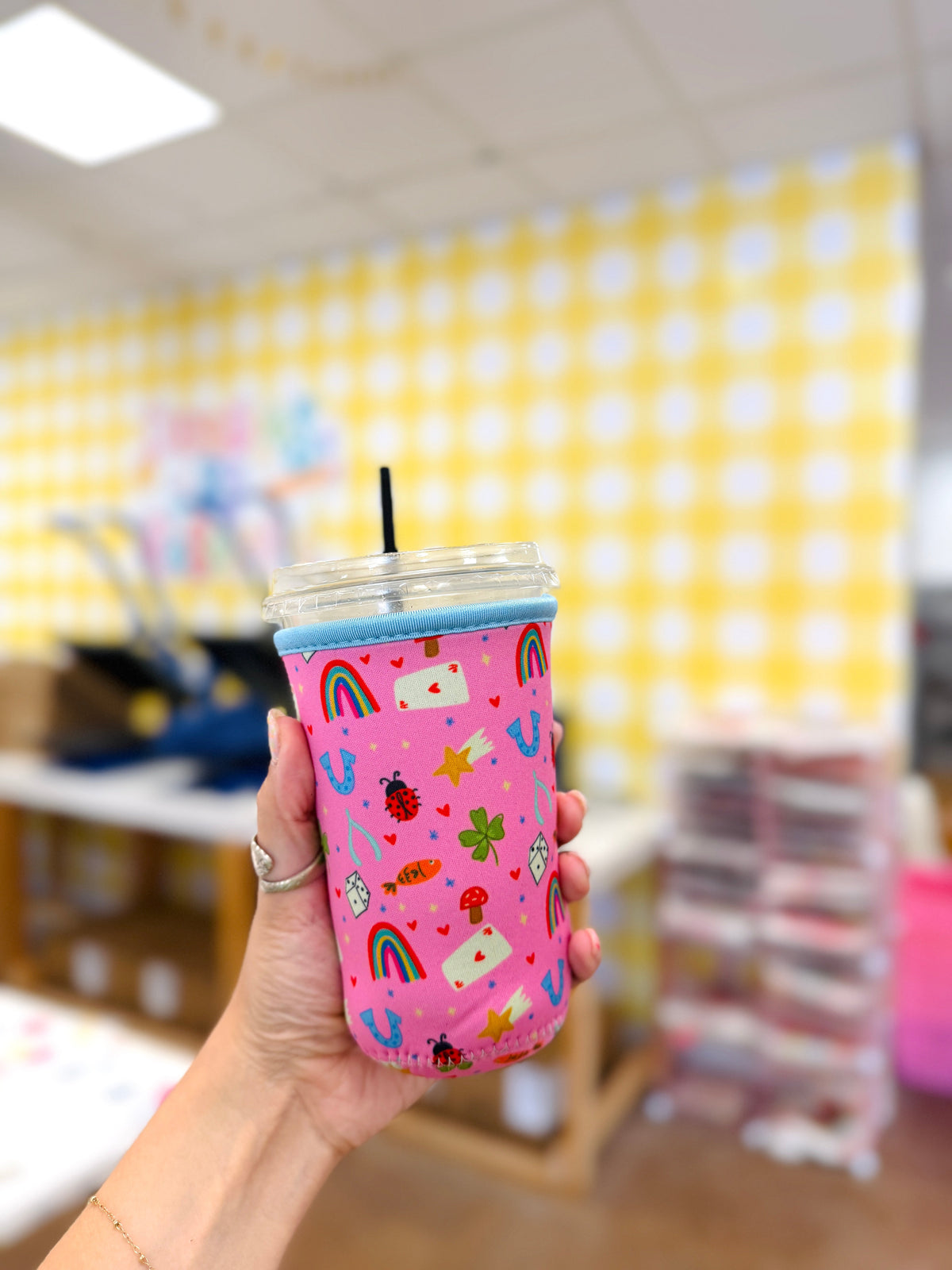 Lucky Girlie Icons Iced Coffee Sleeve
