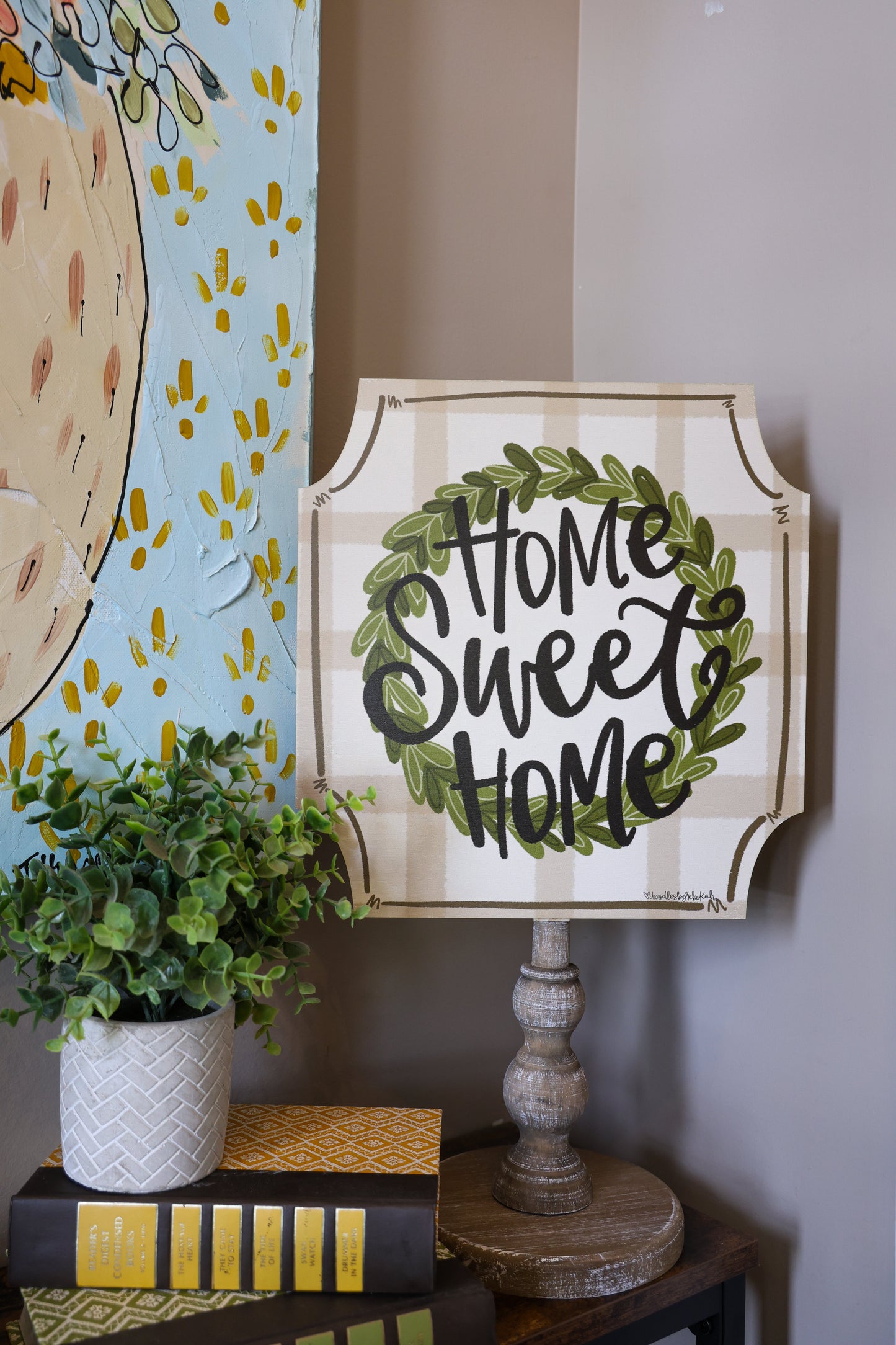 Home Sweet Home Cut Corner Topper