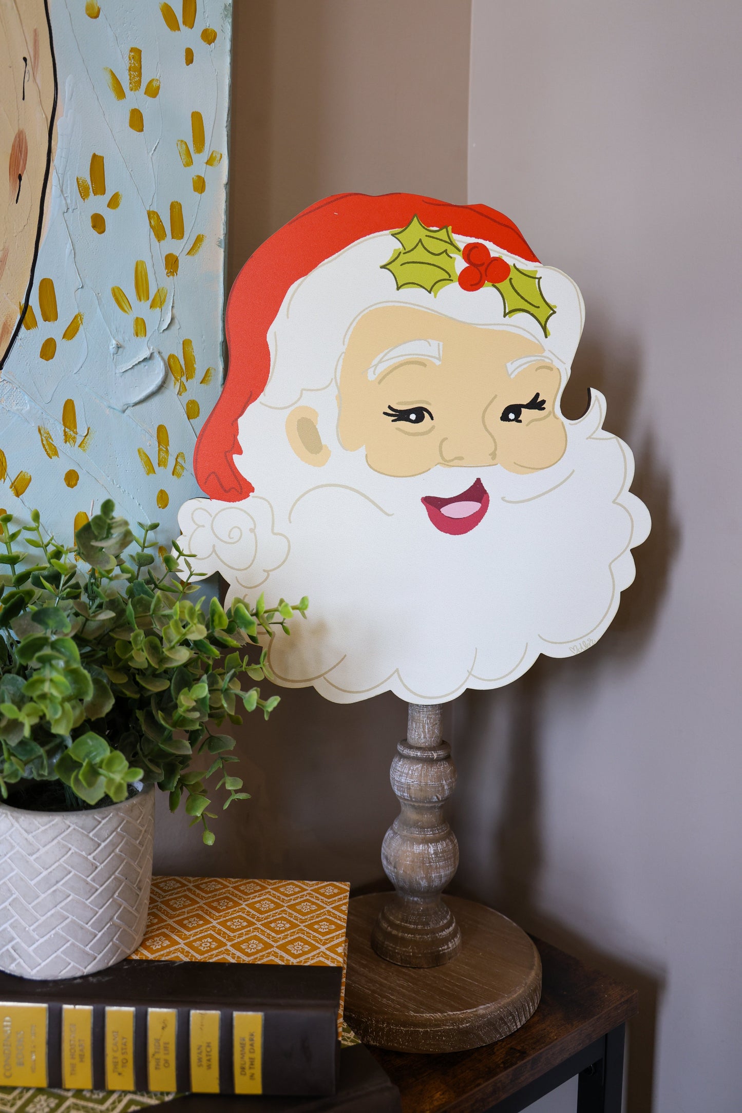 Jolliest Red Santa Topper