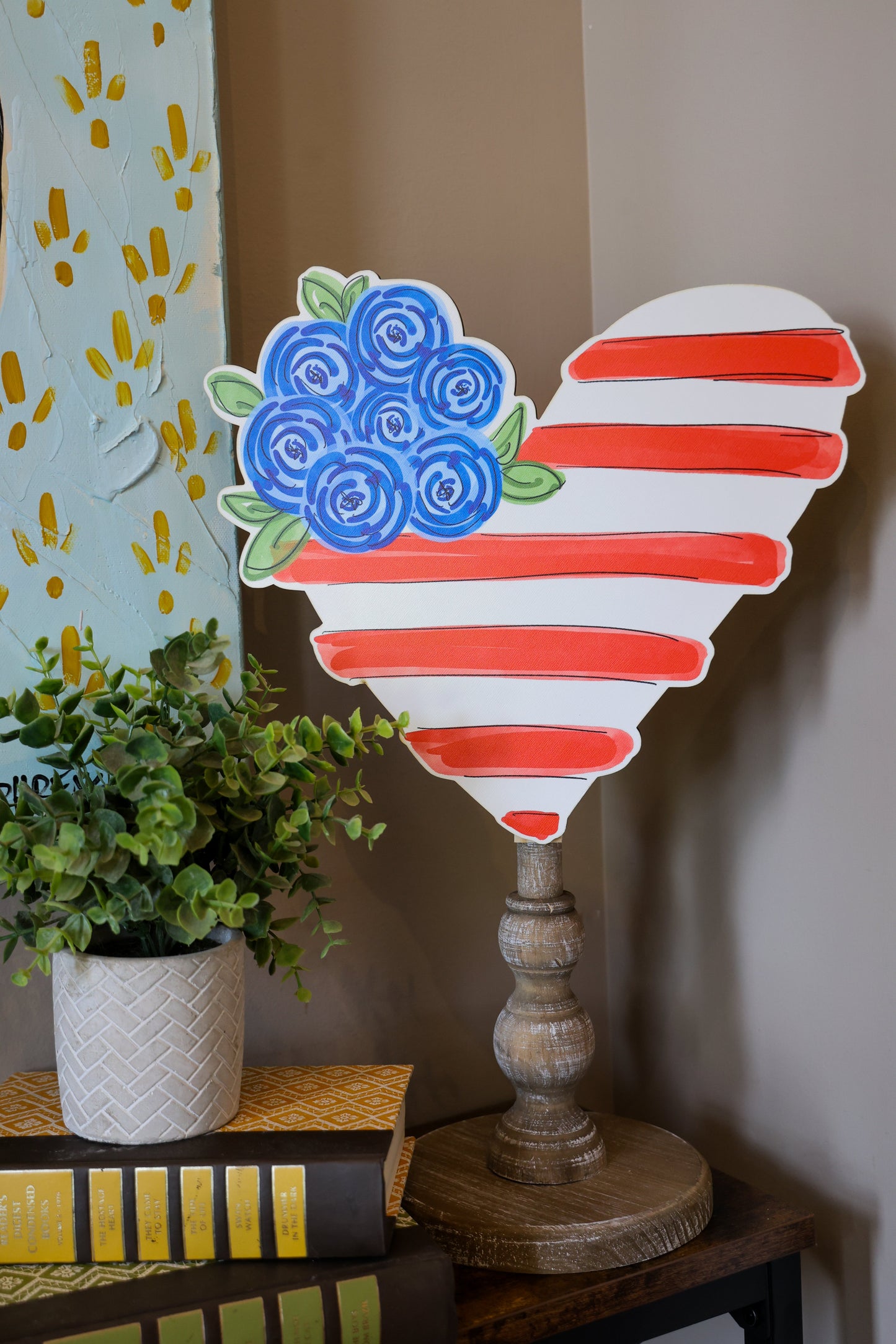Flowery USA Flag Topper