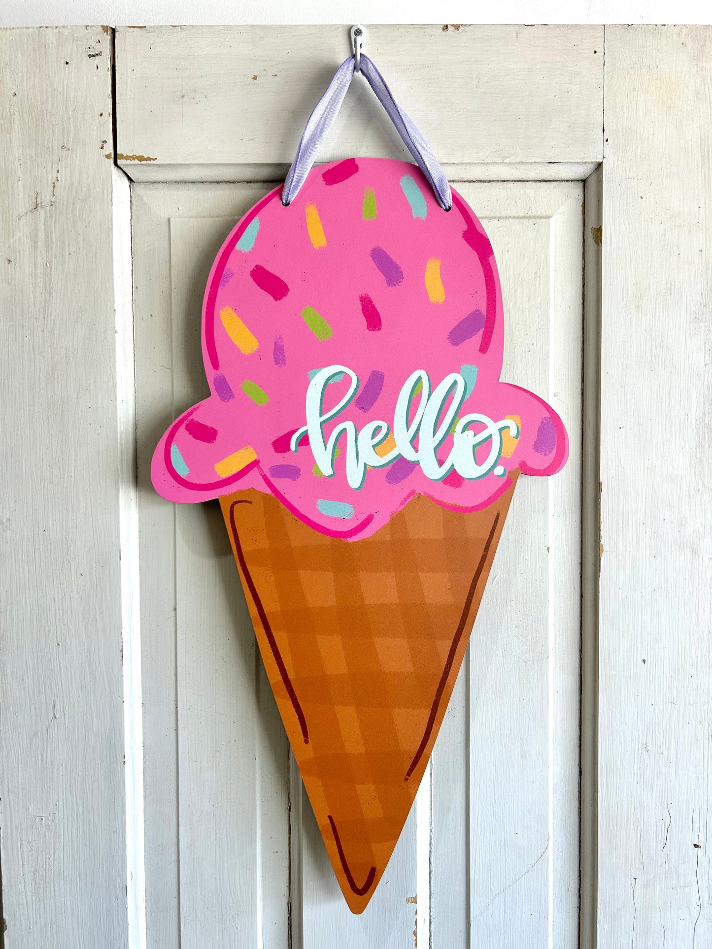 Ice Cream Cone Doorhanger