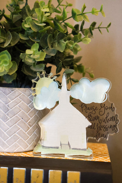 Doxology Church Acrylic Shelf Sitter