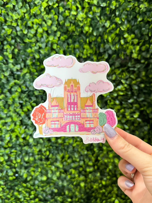Pink Bardstown Courthouse Sticker