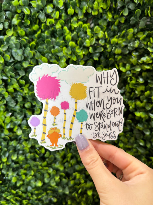 Why Fit In Sticker