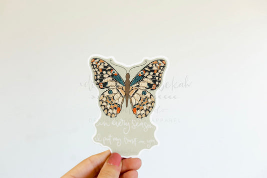 In Every Season Butterfly Sticker