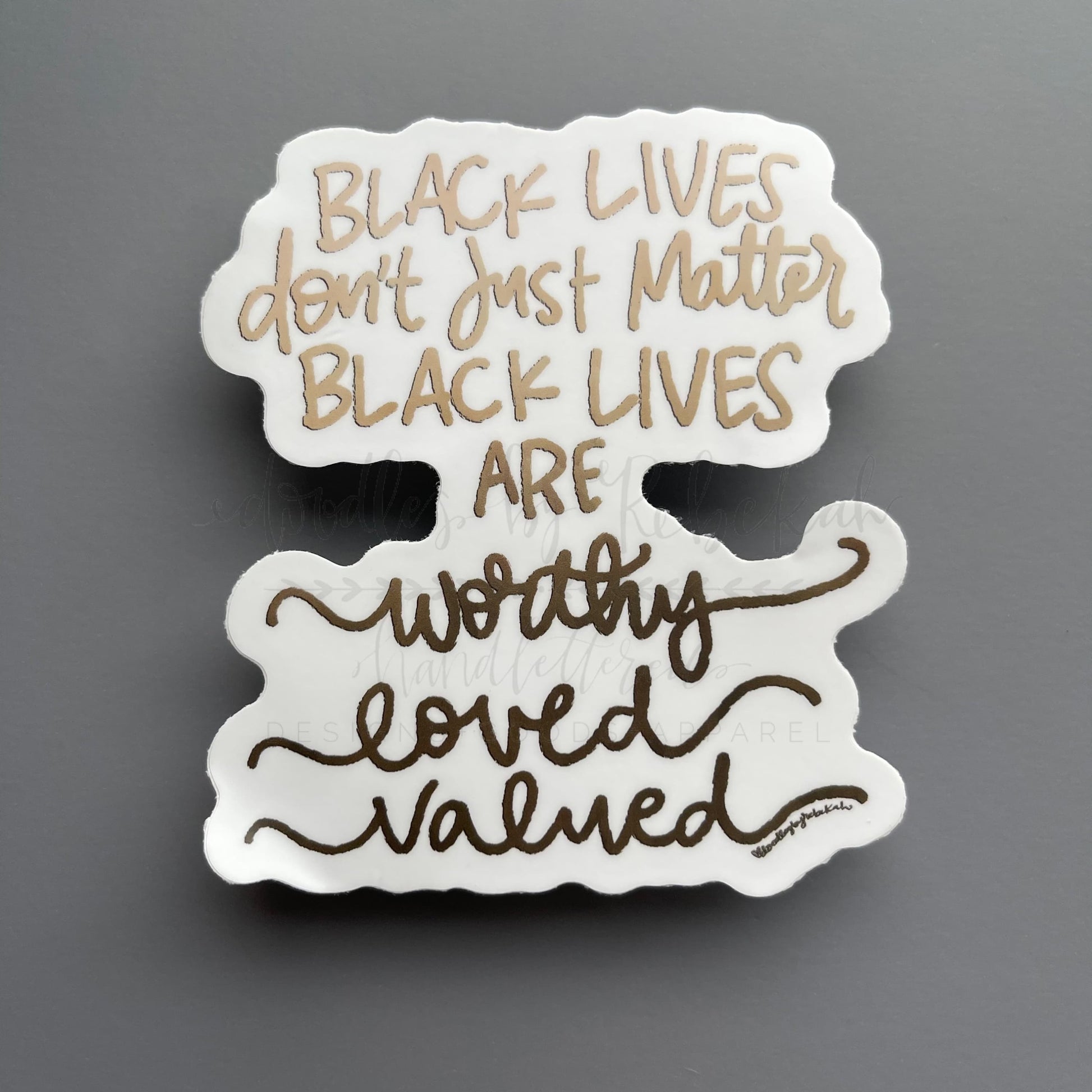 Worthy. Loved. Valued Sticker - Sticker
