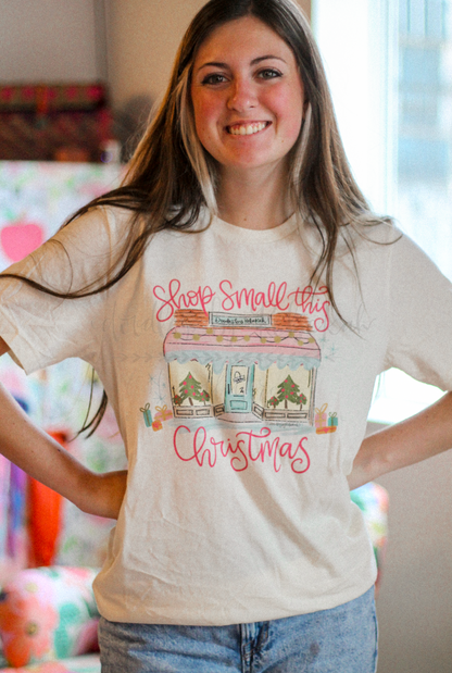 Shop Small This Christmas *Custom Shop Name* Tee