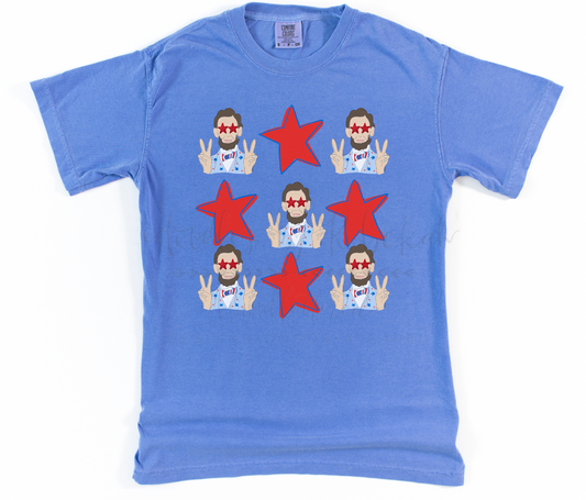 Patriotic Lincoln and Stars Tee