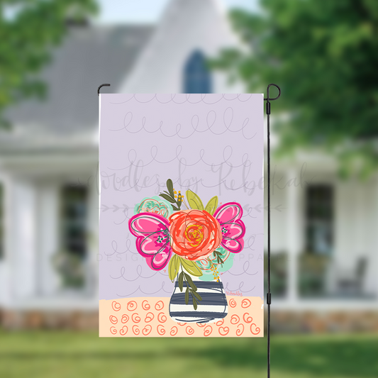 Wilda Floral Garden Flag