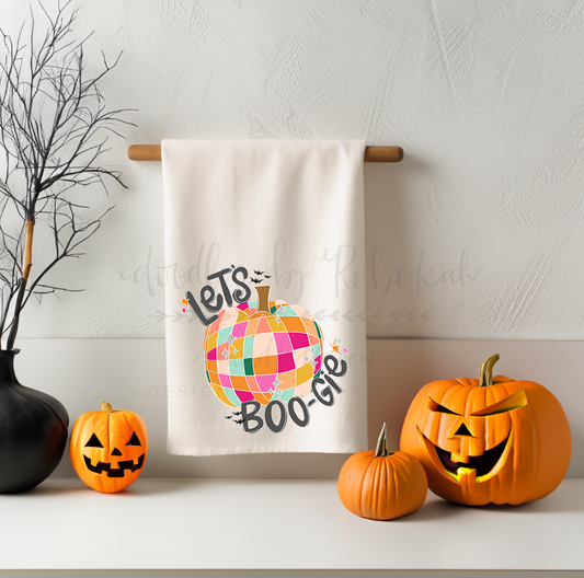 Let's Boo-gie Tea Towel