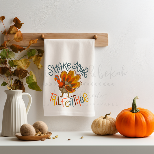 Shake Your Tailfeather Tea Towel
