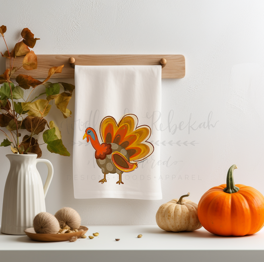Trottin Turkey Tea Towel