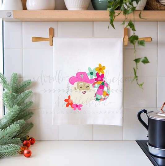Disco SantaTea Towel