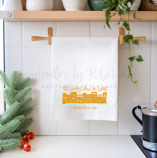 The Sweetest Place on Earth (Custom) Tea Towel
